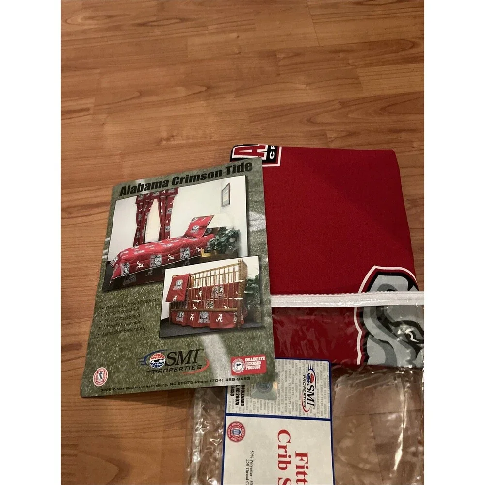 Alabama Crimson Tide Baby Crib Fitted Sheet